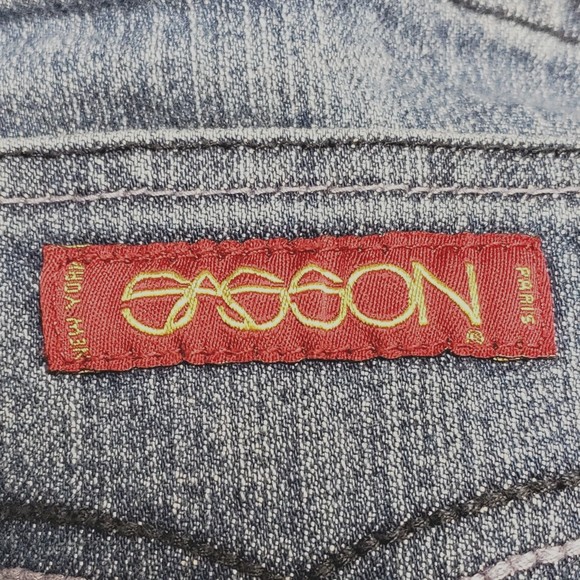 Sasson Womens Jeans Size 16 Skinny Leg Shuffle Last Dance Wash Vintage 36x33 - Picture 5 of 8